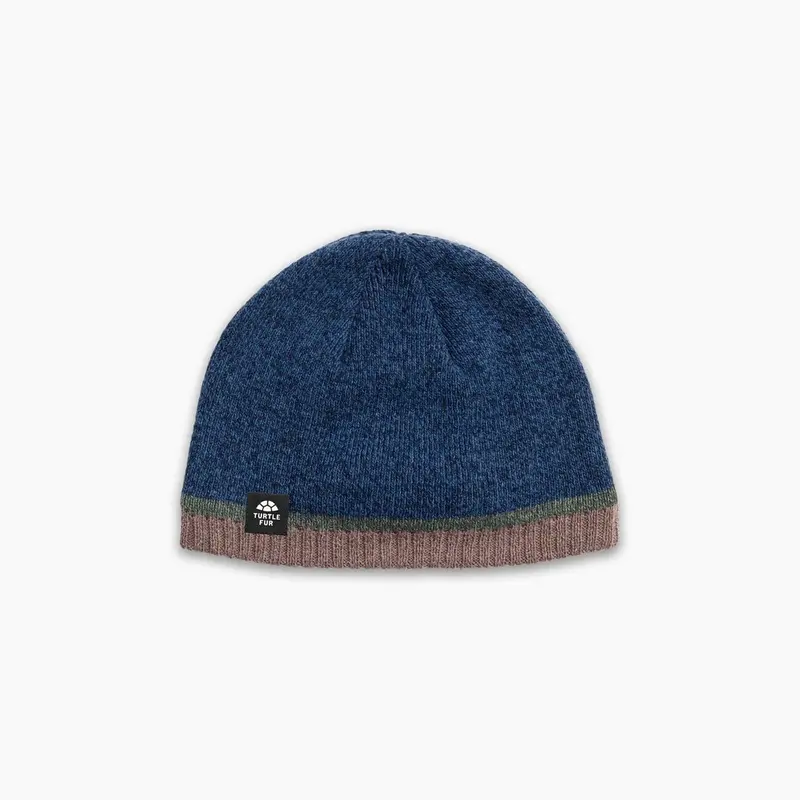 Turtle Fur Harbour Ocean Ragg Wool Beanie – Navy