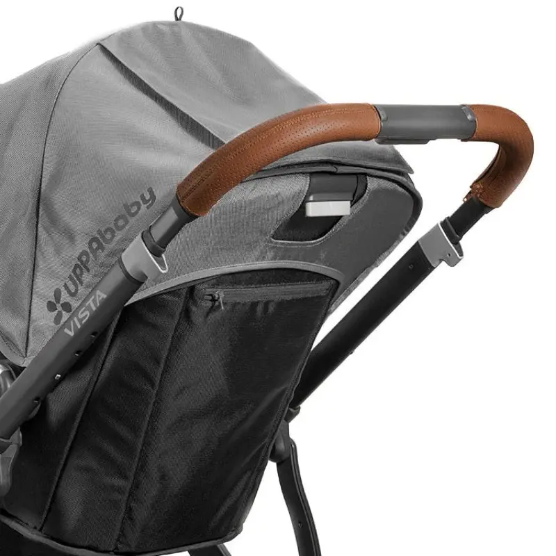 UPPAbaby Leather Handlebar Wrap for Vista Strollers – Saddle Finish