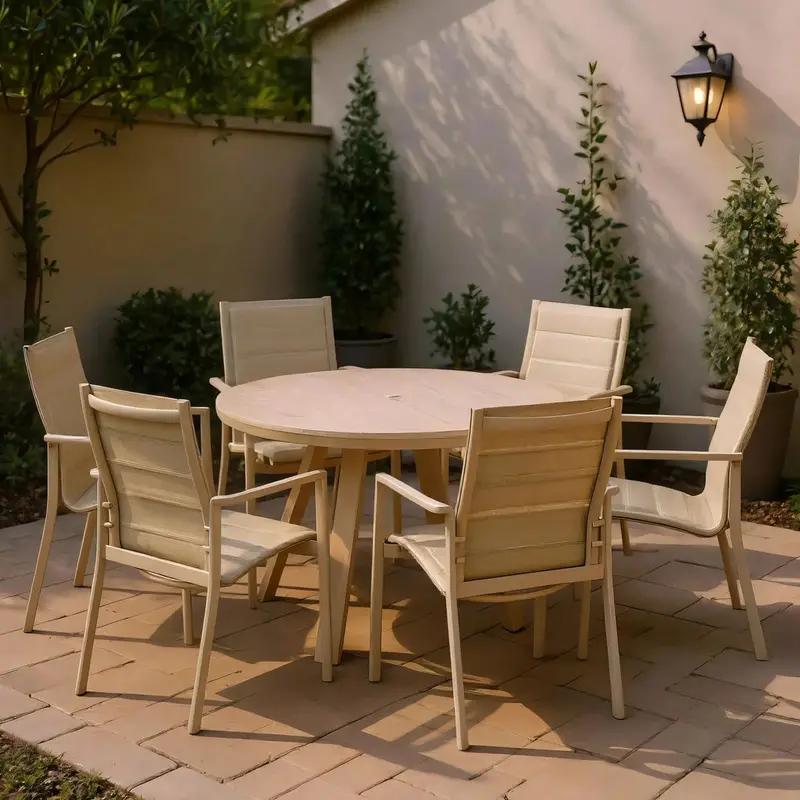 Urbanite Modern Patio Dining Set – 7-Piece Outdoor Ensemble