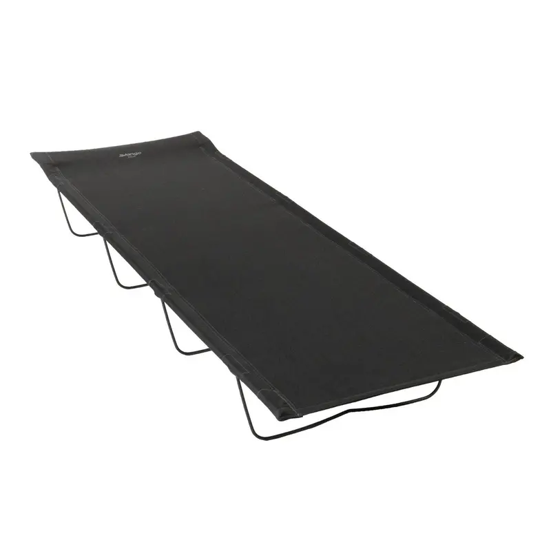 Vango Hush Single Campbed – Granite Grey Compact Folding Bed for Outdoor Use