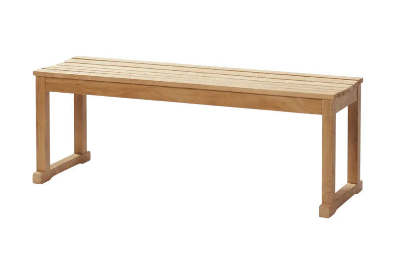 Vega Solid Teak Bench – 120 cm Length