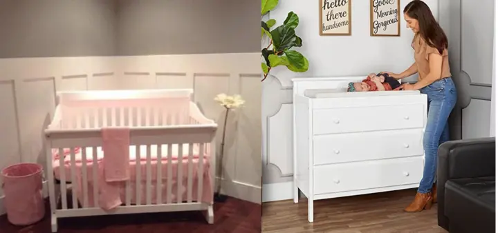 Vienna 2-Piece Nursery Collection in White