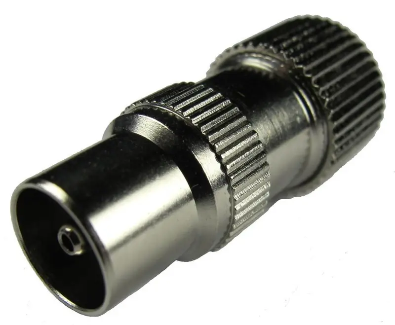 Vision Plus High-Performance Coaxial TV Plug with Gold-Plated Contacts