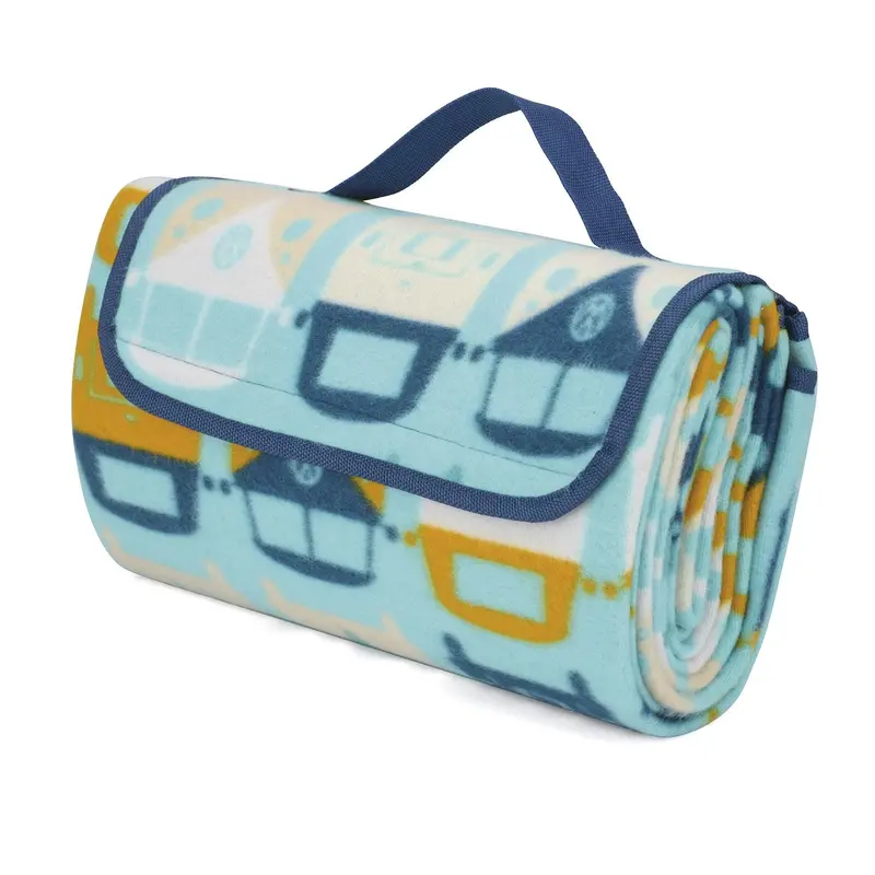 Volkswagen T1 Bus-Themed Picnic Blanket for Outdoor Relaxation
