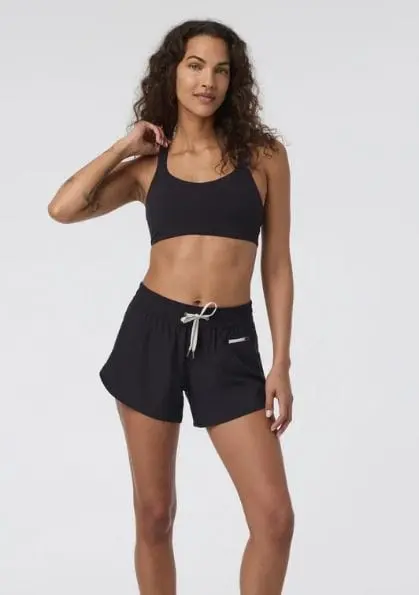 Vuori Dynamic Support Bra – Matte Black Finish