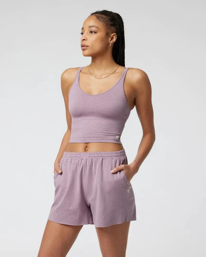 Vuori Halo Performance Crop Top – Women’s Supportive, Seamless Athletic Crop