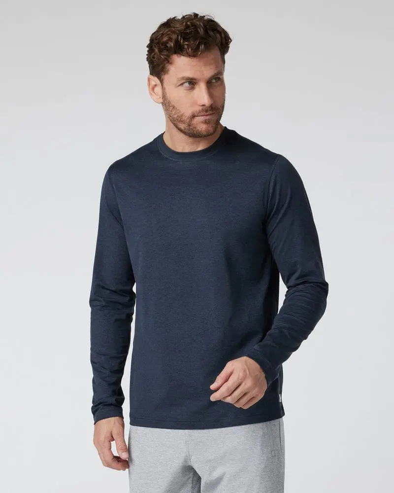 Vuori Ponto Long-Sleeve Performance Tee for Men – Lightweight Athletic Shirt