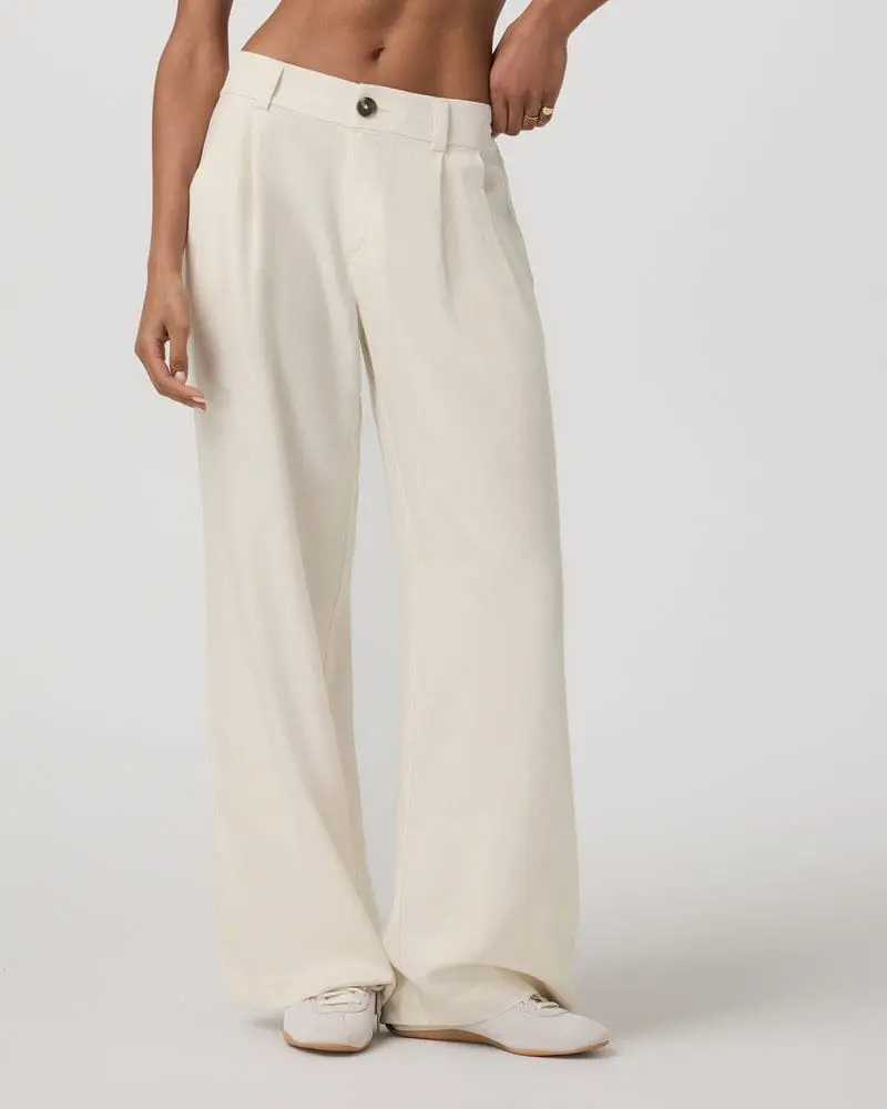 Vuori Women’s Natural Trestles Twill Wide-Leg Pants