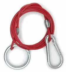 W4 Breakaway Safety Cable with Integrated Ring Attachment