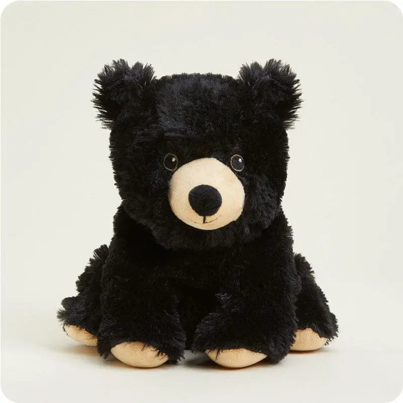 Warmies Black Bear Plush – Classic Warmth-Providing Stuffed Animal