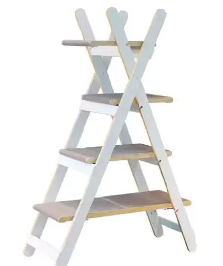 White Foldable Cat Tree with Modern Design