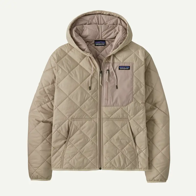 Women’s Diamond-Quilted Bomber Hoodie