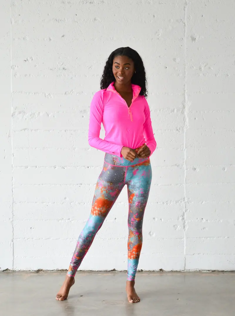 Women’s Koi Pond Design UPF 50+ Sun-Protective Swim Leggings