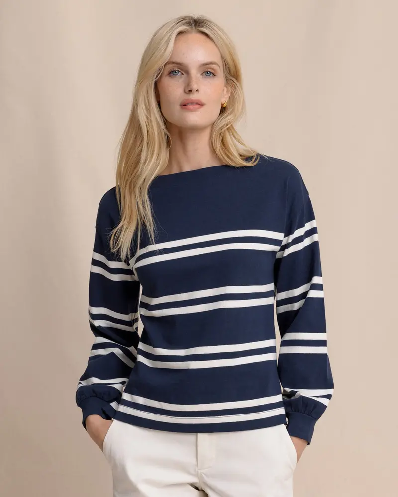Women’s Long-Sleeve Zayla Striped Blouse