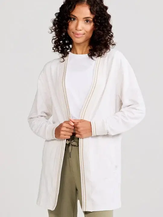Women’s Tasc Varsity-Style Stripe Cardigan