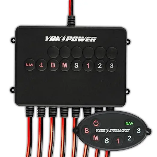 YakPower 8-Circuit Digital Switcher – Marine Power Distribution Hub