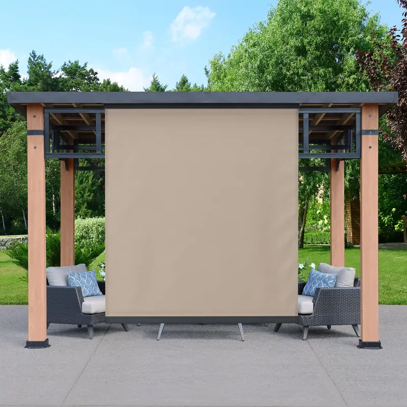Yardistry Motorized Outdoor Roller Shade System