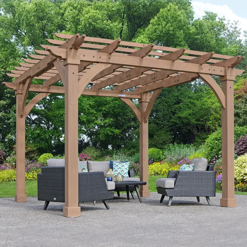 Yardistry Premium Wooden Pergola Kit