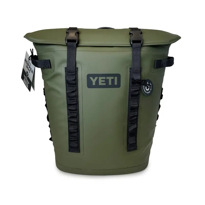 YETI Hopper M20 Olive-and-Black Soft Cooler Backpack