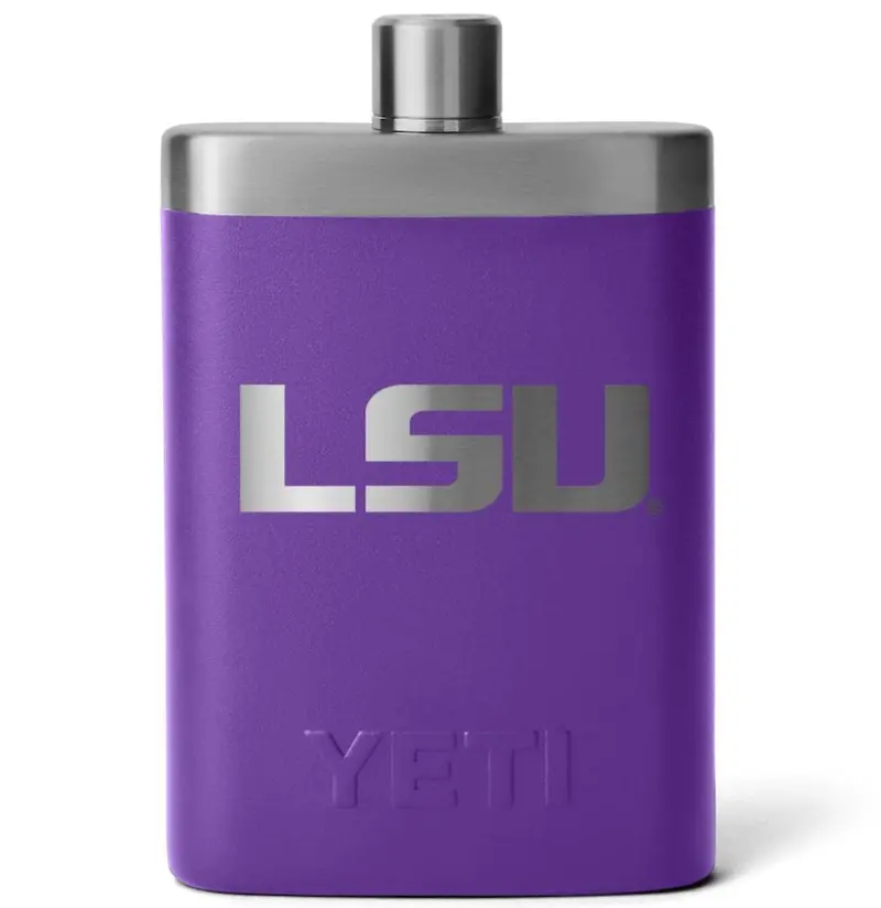 YETI NCAA LSU 7 oz Vacuum-Insulated Flask – Purple