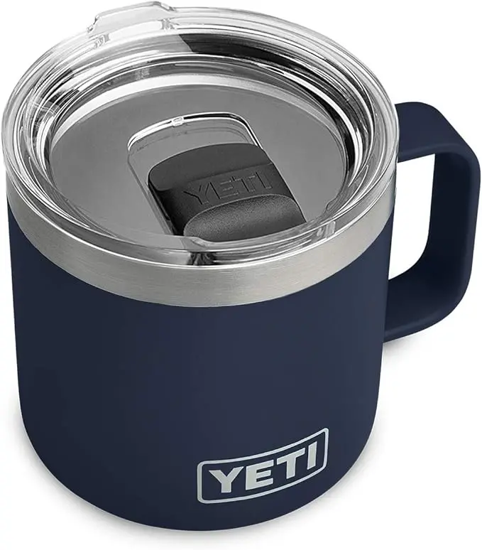 YETI Rambler 14 oz Travel Mug 2.0 – Compact Double-Wall Stainless Cup