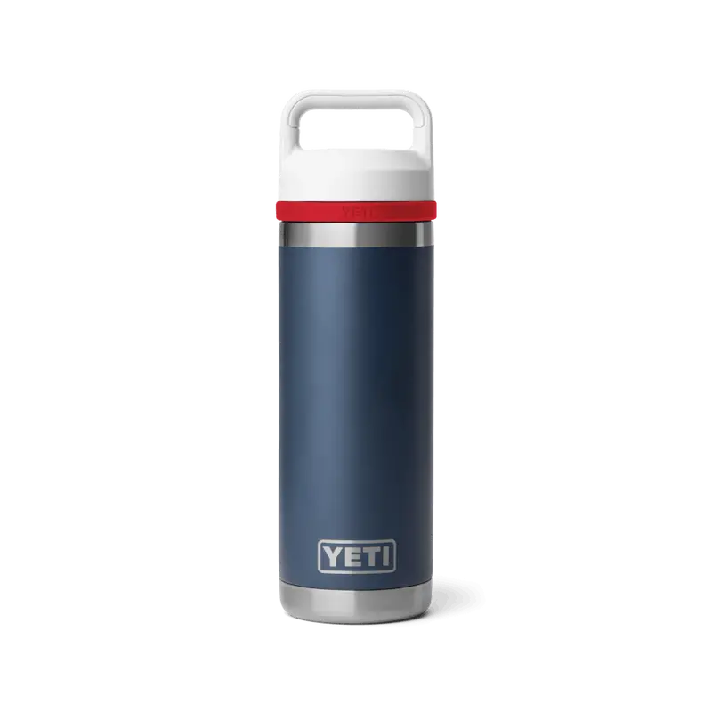 YETI Rambler 18 oz Chug Bottle – Navy/Red/White Patriotic Colorway