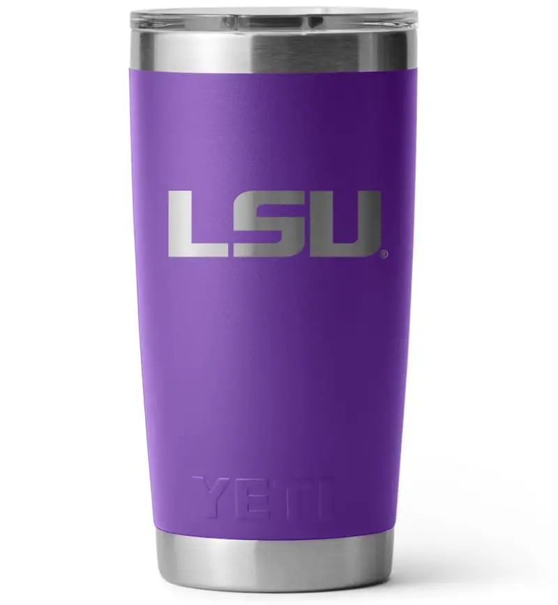 YETI Rambler 20 oz Tumbler with MagSlider Lid – LSU Purple