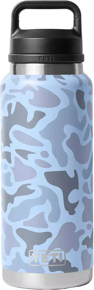 Yeti Rambler 36 oz Chug Cap Bottle – Blue Camo