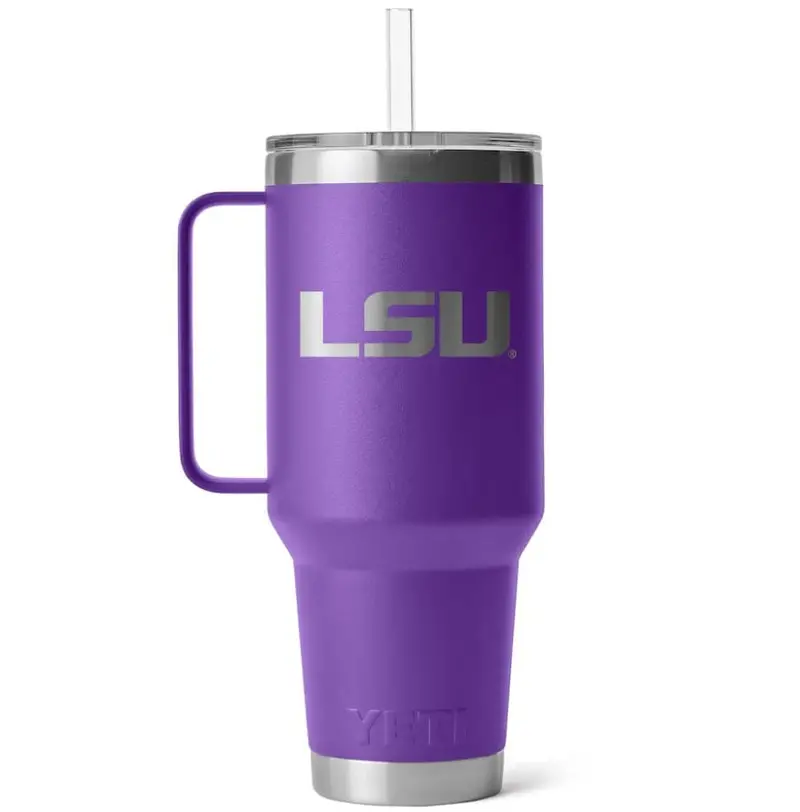 YETI Rambler 42 oz Straw Mug – LSU Purple Colorway