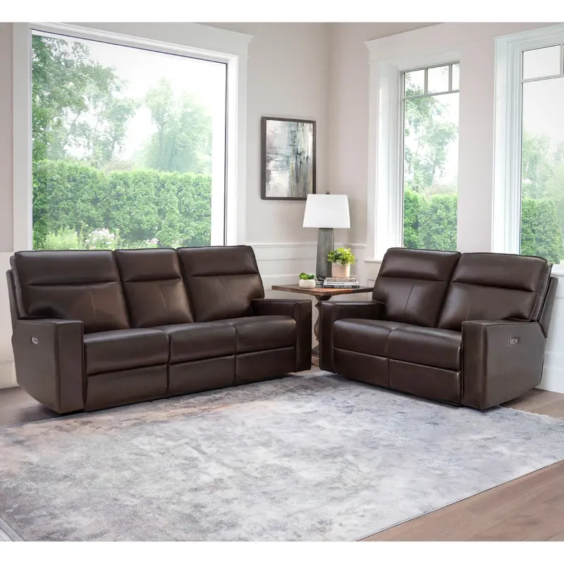 Zahara Power-Reclining Sofa Set with Adjustable Headrests (2-Piece)