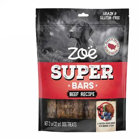 Zoe Super Bars Beef Recipe – Two 2-lb Resealable Bags